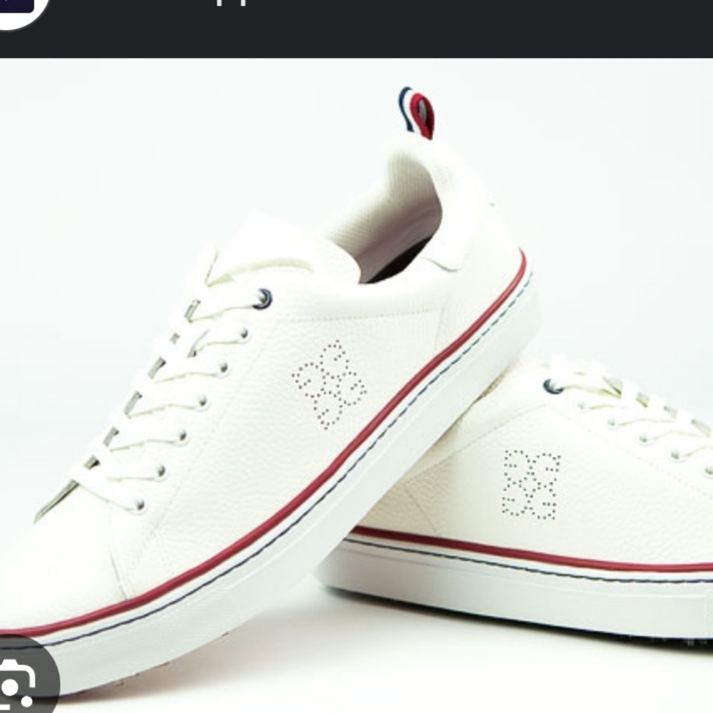G/FORE White and‎ Cream Sneakers 11.5